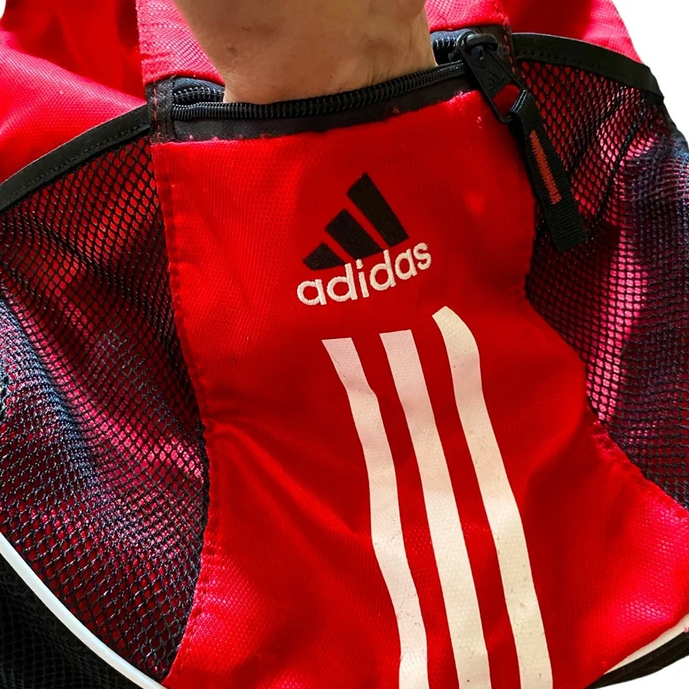 ADIDAS Red & Black Soft Backpack